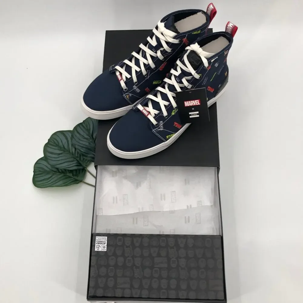 Toms Marvel Comics Blue Iron Man Logos Limited Edition Trvl Lite High Top Shoes